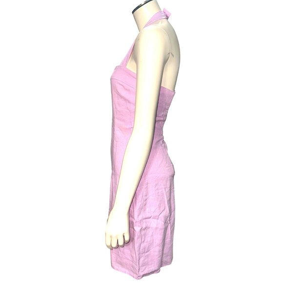 Abercrombie Fitch Lavender Halter Dress Small Y2K Vintage Mini Smocked RetroCore - Picture 4 of 13